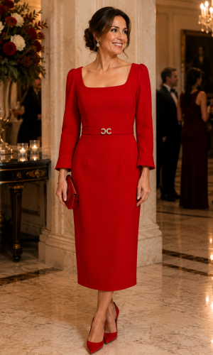 CLAUDIA C BELLINI RED SIZES 10,12,14,16